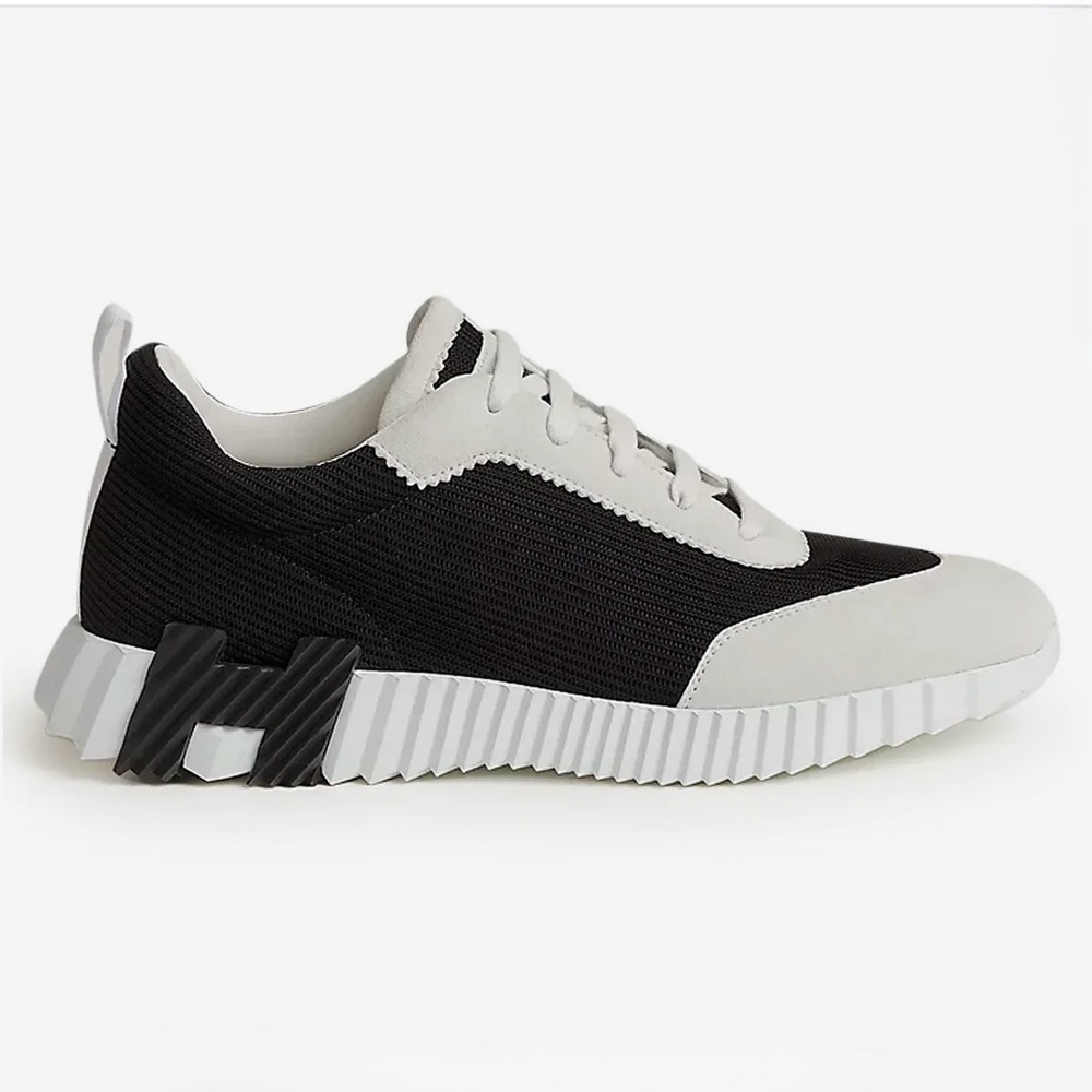 Hermès Mesh Noir/Blanc Bouncing Sneakers
